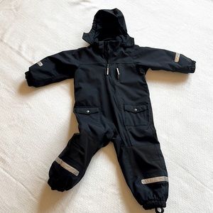 Polarn O. Pyret Navy Snowsuit Removable Lining Sz 2-3